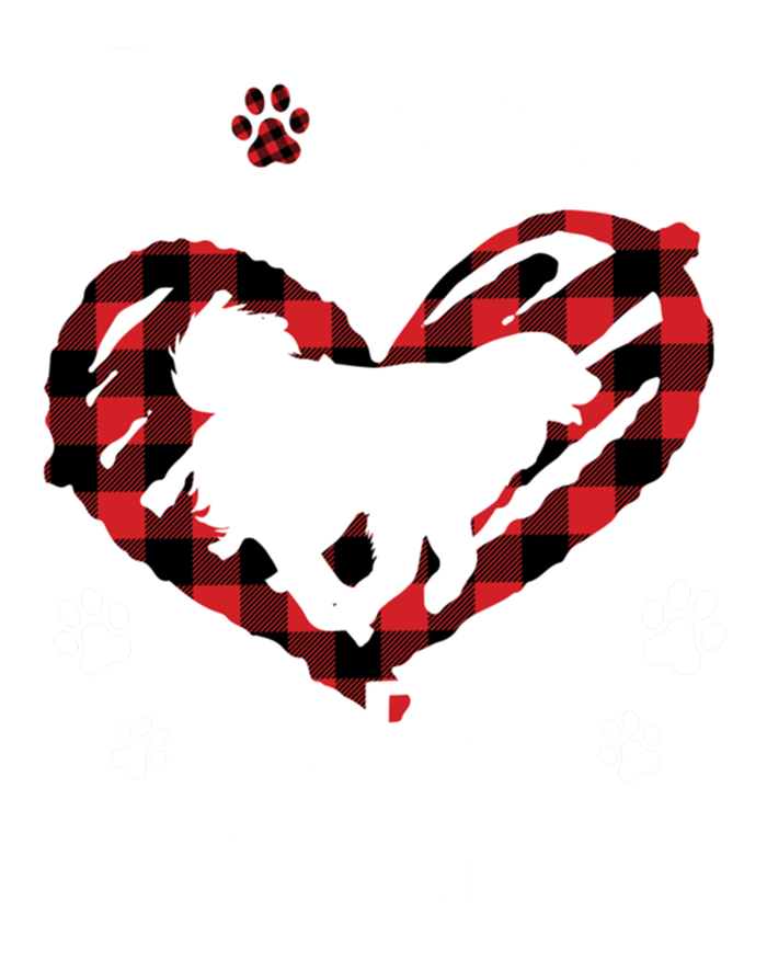 I Love My Great Pyrenees Valentine Dog Lover Valentine Gift Women's Tri-Blend 3/4-Sleeve Raglan Shirt