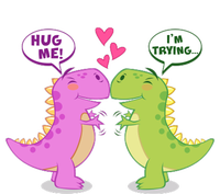 Funny Cute Valentines Day T Rex Dinosaurs Hug T-Shirt