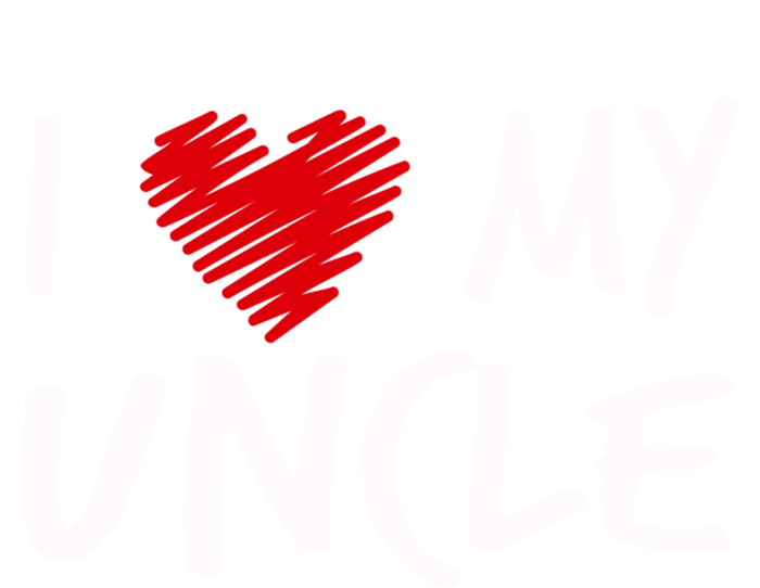 I Love My Uncle Valentines Outfit Matching Oncle Family Gift T-Shirt