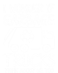 I Wonder If Garbage Trucks Think About Me Recycling Trash Gift Kids Hoodie