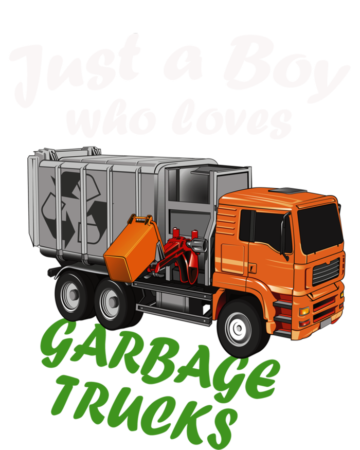 Just A Who Loves Garbage Trucks Gift And Trucks Meaningful Gift Women's T-Shirt