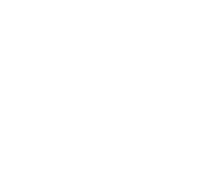 I Cant I Have Plans In The Garage Car Mechanic Design Print Meaningful Gift Stripe Pom Pom Beanie