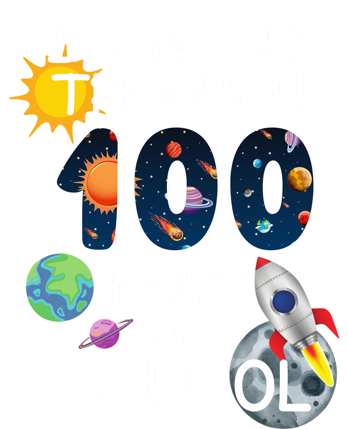 I Blasted Through 100 Days Of School Galaxy T-Shirt