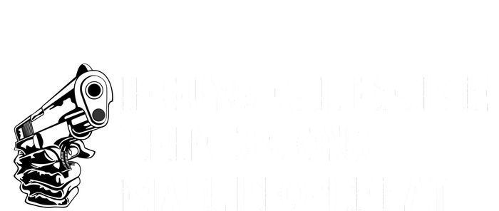 If Guns Kill People Then Spoons Make People Fat Funny Yupoong Adult 5-Panel Trucker Hat