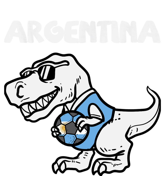 Argentina Flag Trex Dino Soccer Ball Fan Youth Performance Sprint T-Shirt