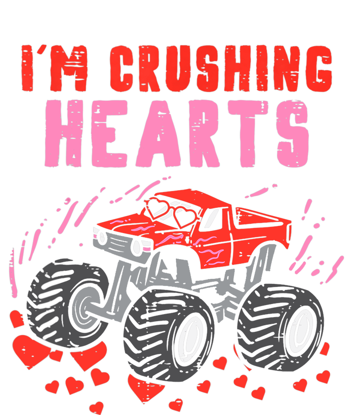 I Crush Hearts Monster Truck Valentines Day Bumper Sticker