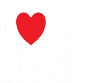 Sibling Quote I Love My Big Bro Heart Brother Gift T-Shirt