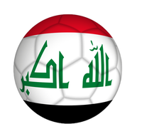 Iraqi Futbol Soccer Team Front And Back Platinum Collection Golf Towel