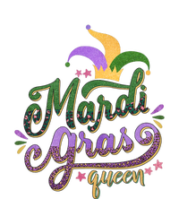 Mardi Gras Queen Gift Purplr Gold Green Gift Pom Pom 12in Knit Beanie