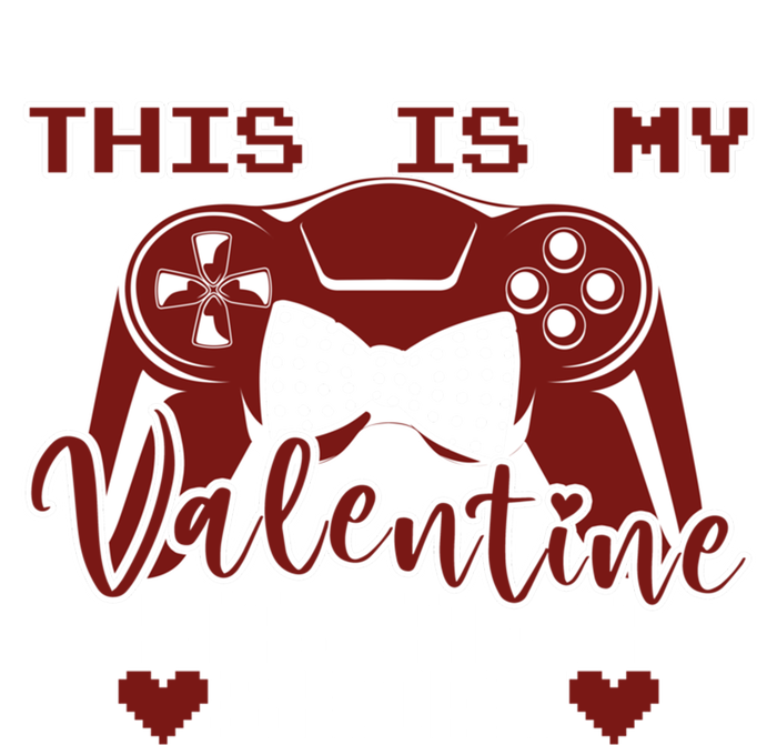 This Is My Valentine Pajama Funny Gift For Gamer Couples Gift Women's Tri-Blend 3/4-Sleeve Raglan Shirt