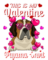 This Is My Valentine Pajama Gift St Bernard Lovers Gift Ladies Long Sleeve Shirt