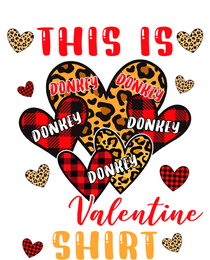 This Is My Valentine Cool Gift Cute Valentine Donkey Farmer Gift T-Shirt