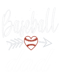 Baseball Dad Heart For Baseball Lovers Funny Gift V-Neck T-Shirt