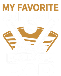 My Favorite Player Calls Me Dad Softball Player Softball Gift Canvas