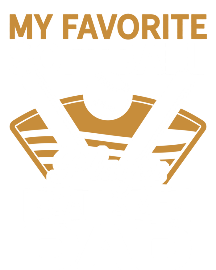 My Favorite Player Calls Me Dad Softball Player Softball Gift Canvas