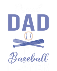 Proud Dad Of A Baseball Player Baseball Dad Gift Women's Tri-Blend 3/4-Sleeve Raglan Shirt