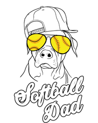 Softball Dad Father Coach Design Gift T-Shirt