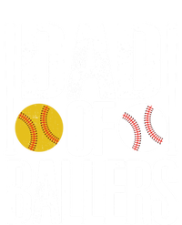 Dad Of Ballers Funny Dad Of Baseball And Softball Player Funny Gift Hoodie