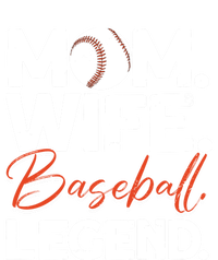 Mom Wife Baseball Legend Cute Gift Baseball Mom Gift Striped Beanie with Solid Band