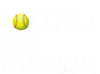 Softball Dad Like A Baseball But With Bigger Balls Fathers Cool Gift Insulated Varsity Jacket