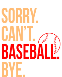 Sorry Can't Baseball Bye Sports Player Lover Coach Graphic Gift Kids Sweatshirt