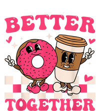 Better Together Coffee Donut Valentine's Day Groovy Retro Daily Commute Backpack