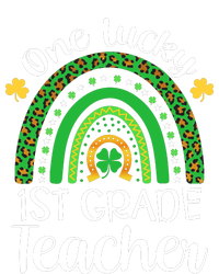 One Lucky 1st Grade Teacher St Patricks Day Teacher Rainbow Graphic Plus Size Legacy Tie Dye Trucker Hat