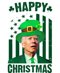 Happy Christmas Joe Biden Funny St Patrick's Day Garment-Dyed Sweatshirt