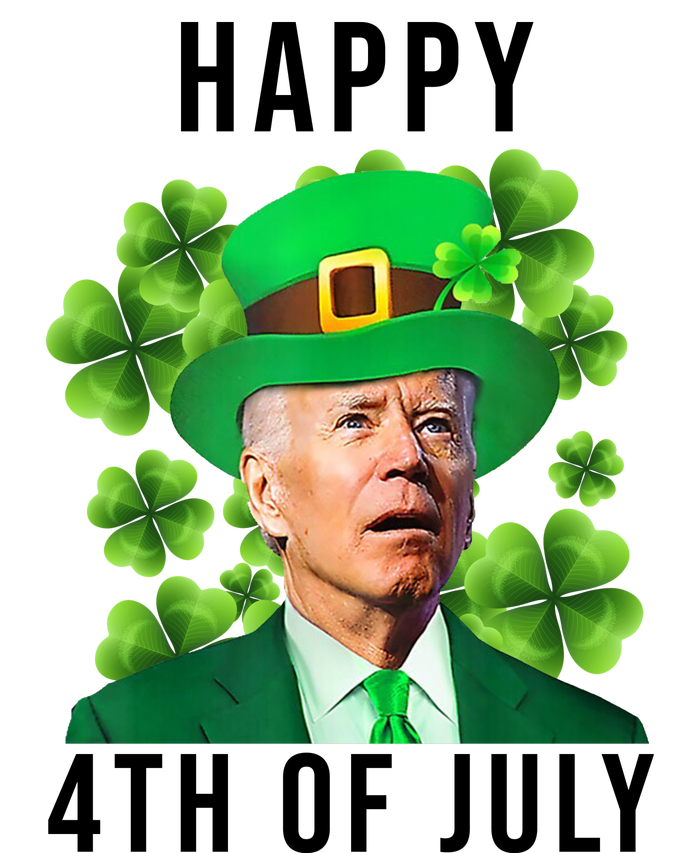 Happy 4th Of July Joe Biden Funny St Patrick's Day PosiCharge RacerMesh Polo