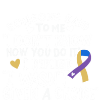 Bladder Cancer Awareness Blue Yellow Purple Ribbon Chemo Meaningful Gift Women's Long Sleeve Flannel Pajama Set 