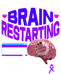 Brain Restart Cute Gift Purple Ribbon For Epilepsy Awareness Month Meaningful Gi Button