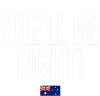 Wo She'll Be Right Australia Aussie Australian Slang V-Neck T-Shirt