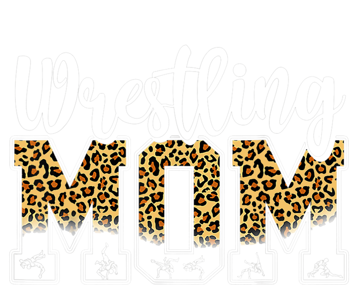 Funny Leopard Wrestling Mom Women Wrestler Mother's Day T-Shirt