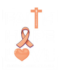 Faith Hope Love Endometrial Cancer Awareness Gift Kids Hoodie