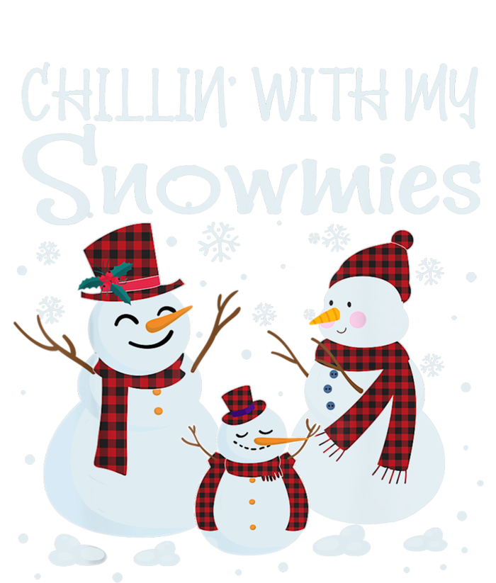 Chillin With My Snowmies Family Pajamas Snow Christmas Meaningful Gift Ladies Essential Flowy Tank