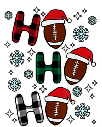 Merry Christmas Football Player Ball Ho Ho Ho Plaid Xmas Gift T-Shirt