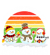 Vintage Retro Chillin' With My Snowmies Funny Xmas Gift Toddler Hoodie