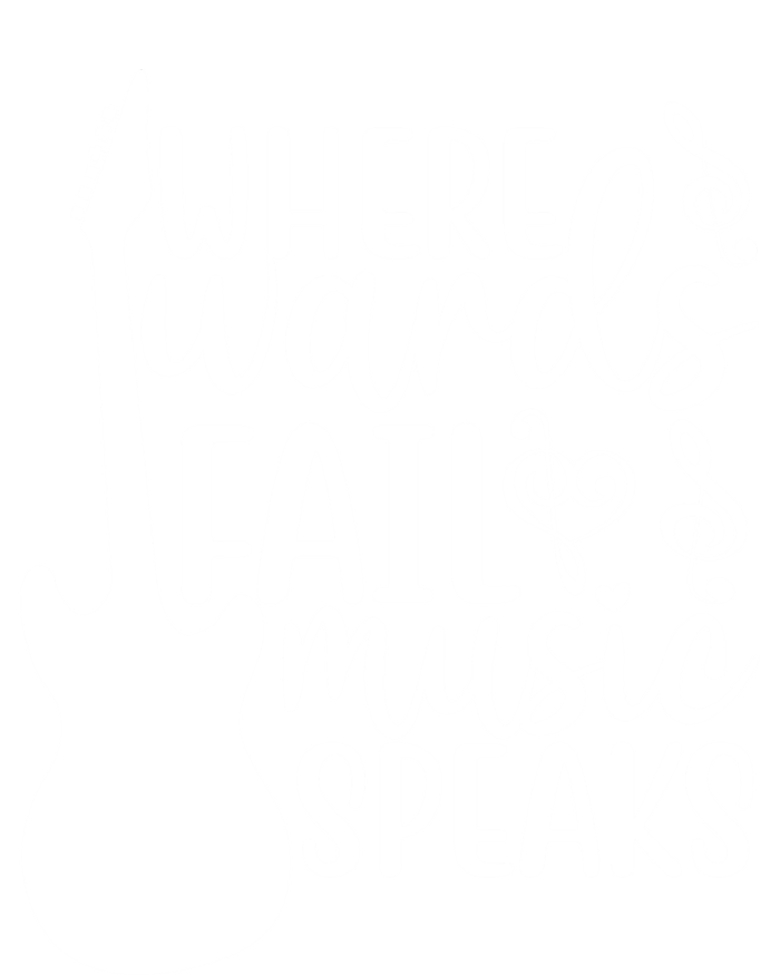 Where Words Fail Music Speaks Great Gift Musical Music Notes Musician Gift Long Sleeve Shirt