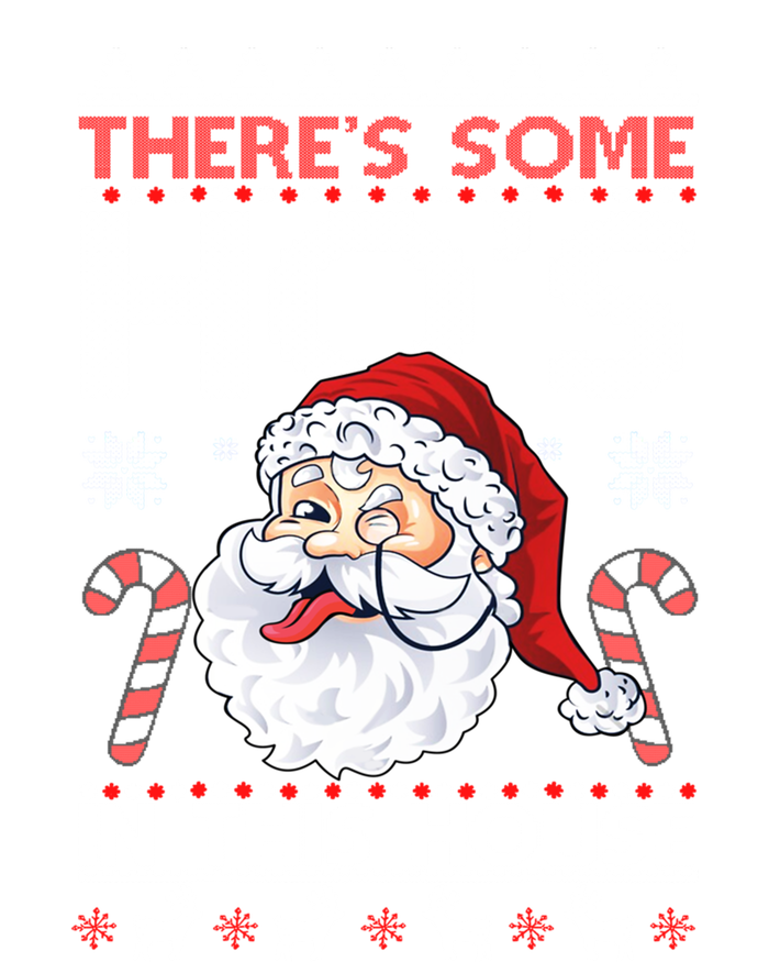 There's Some Ho's In This House Funny Santa Dirty Jokes Cute Gift Full-Length Apron With Pockets