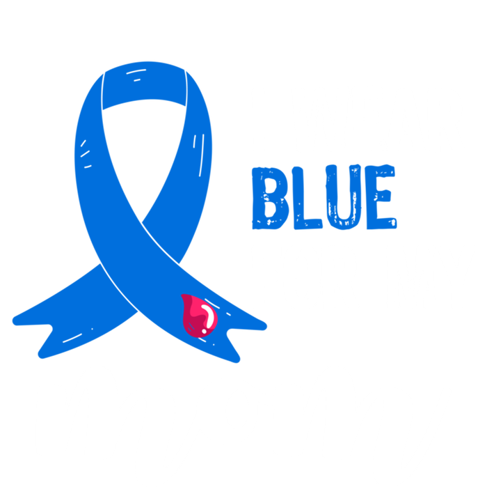 I Wear Blue For My Mom Diabetes Awareness Funny Gift Mousepad