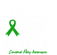 I Wear Green For Daughter Cerebral Palsy Awareness Gift Women's Tri-Blend 3/4-Sleeve Raglan Shirt