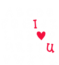 Alphabet Abc I Love You Valentines Day Heart English Teacher Gift Ladies Essential Flowy Tank