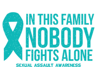 In This Family Nobody Fights Alone Sexual Assault Awareness Gift Sustainable Beanie