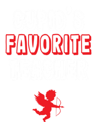 Cupid's Favorite Teacher Valentine's Day Teaching Lover Gift Stripe Pom Pom Beanie