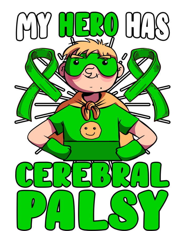 My Hero Has Cerebral Palsy Patient Cp Green Awareness Ribbon Great Gift Short Acrylic Beanie