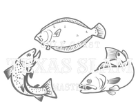 Gulf Coast Texas Grand Slam Fishing Master Tee Coaster