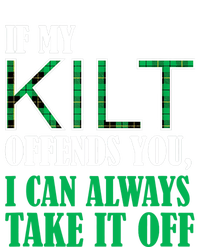 If My Kilt Offends You Funny St. Patrick's Day High Crown Mesh Back Trucker Hat