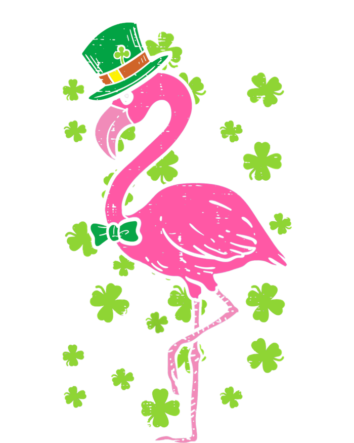 Leprechaun Flamingo Shamrock St Patricks Day Animal Gifts Ladies Long Sleeve Shirt