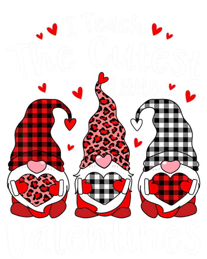 I Teach Cutest Little Valentines Gnome Kindergarten Teachers T-Shirt