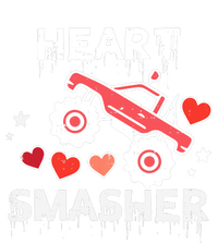 Valentines Day Monster Truck Heart Smasher Boy T-Shirt